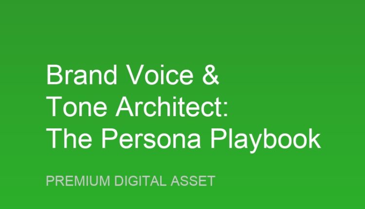 Speak Your Brand Voice  Tone Workbook
