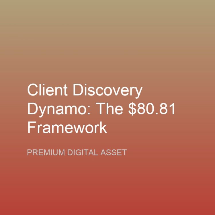 The Clarity Canvas Client Workshop Blueprint