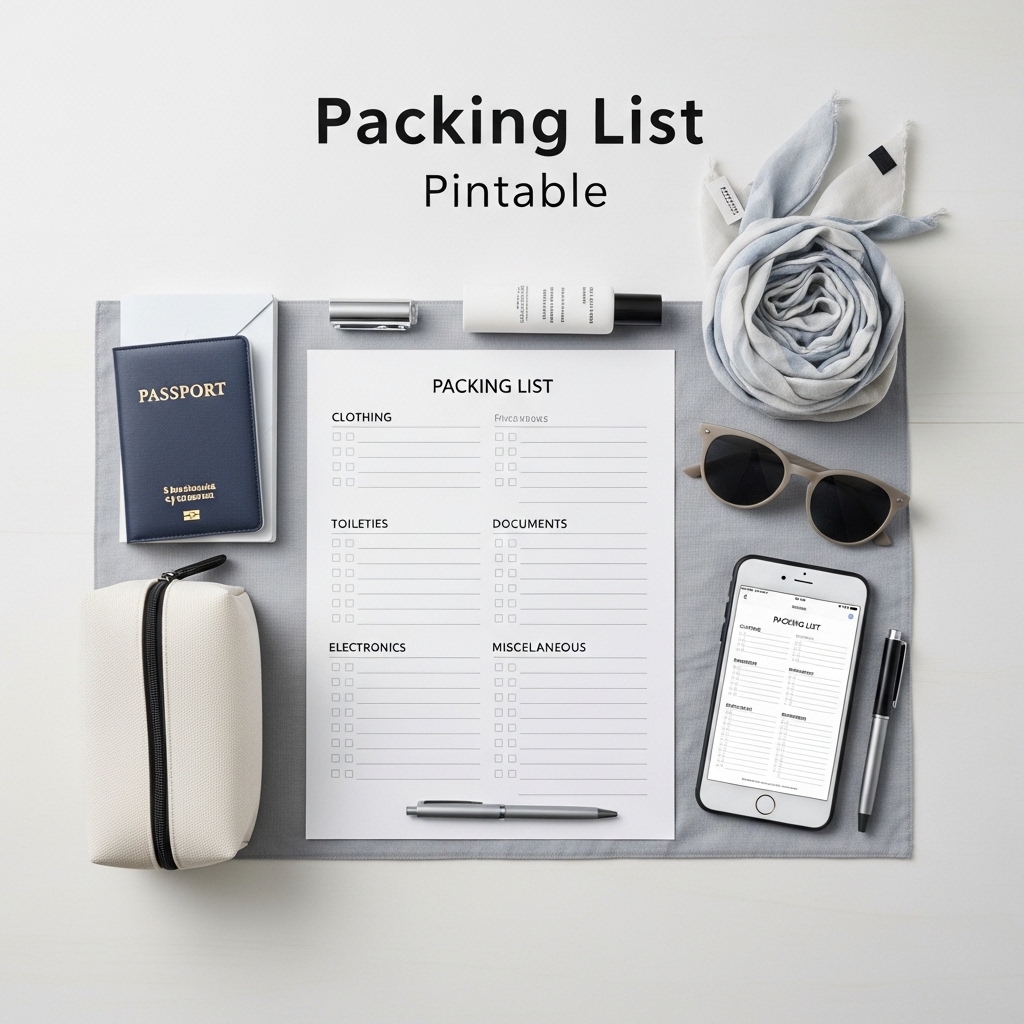 Packing List Printable