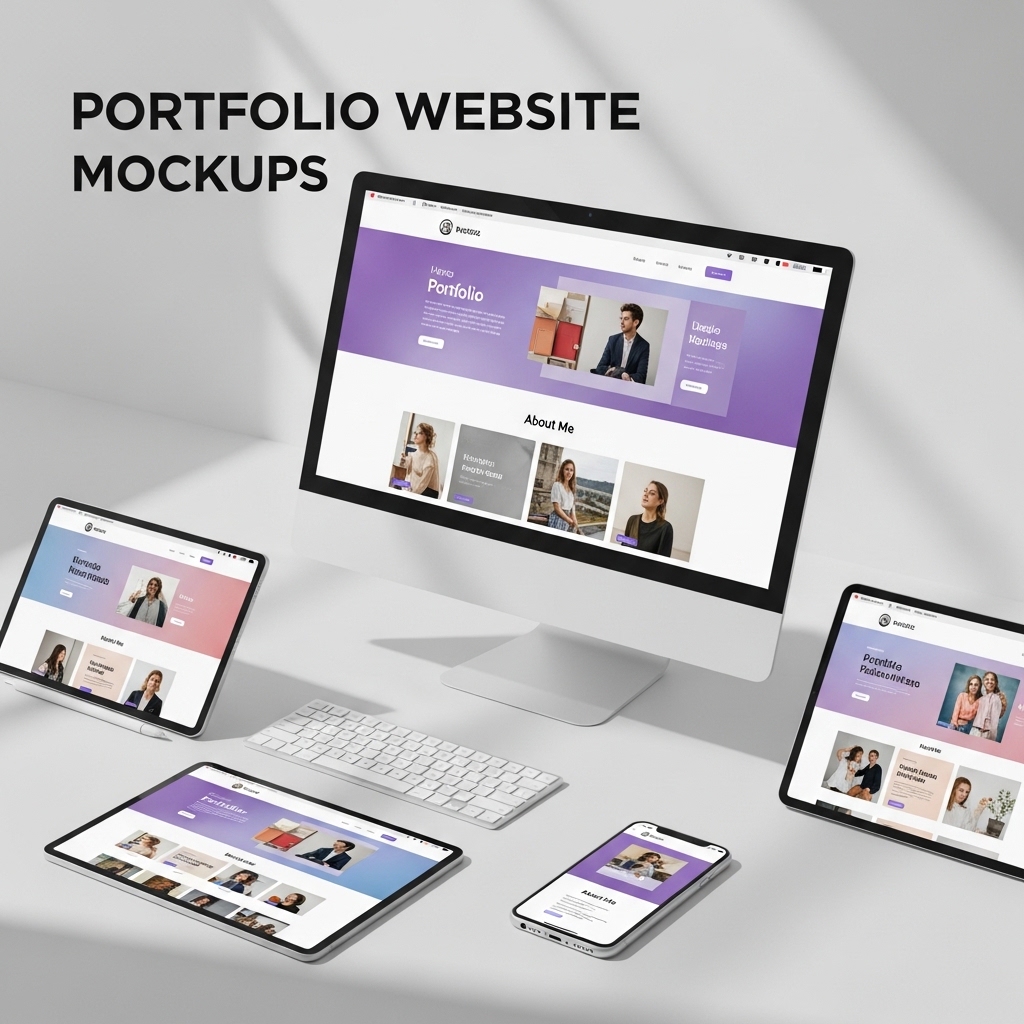 Portfolio Website Mockups