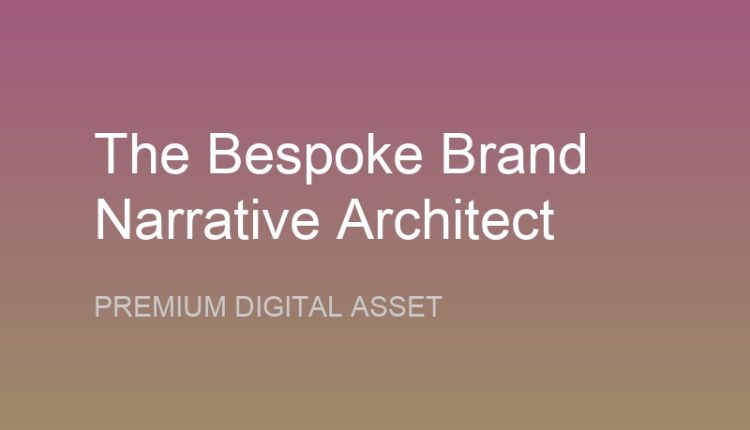 The Brand Storyengine Strategic Narrative Framework
